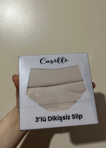 Casilli 3'lü Dikişsiz Slip Kadın İç Çamaşırı
