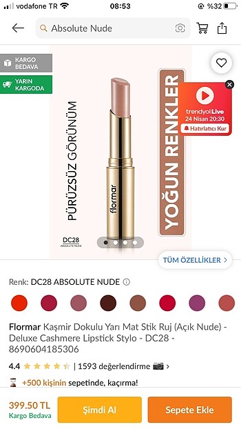 Flormar Ruj&Dudak Kalemi