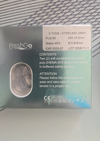 Diğer FreshGo Parlak Bej Renkli Yumuşak Kontakt Lens