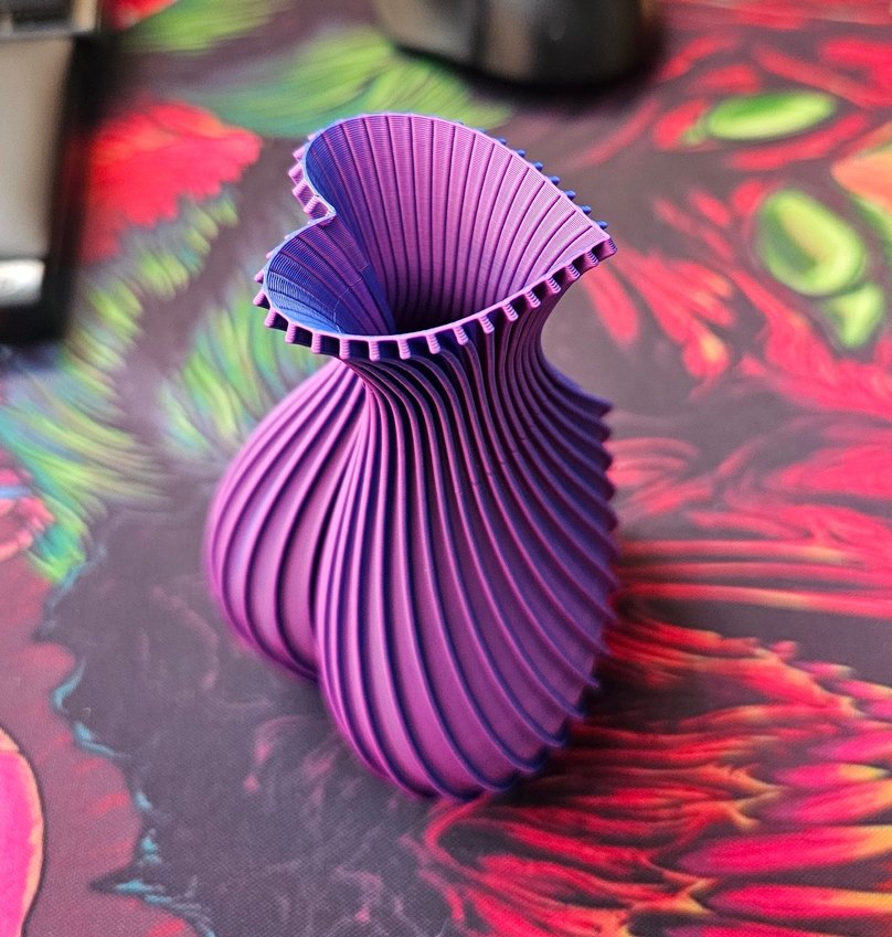 Pastel Renkli Dalgalı Seramik Vazo - Görsel 5