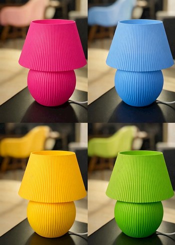 Renkli Modern Abajur - Görsel 11