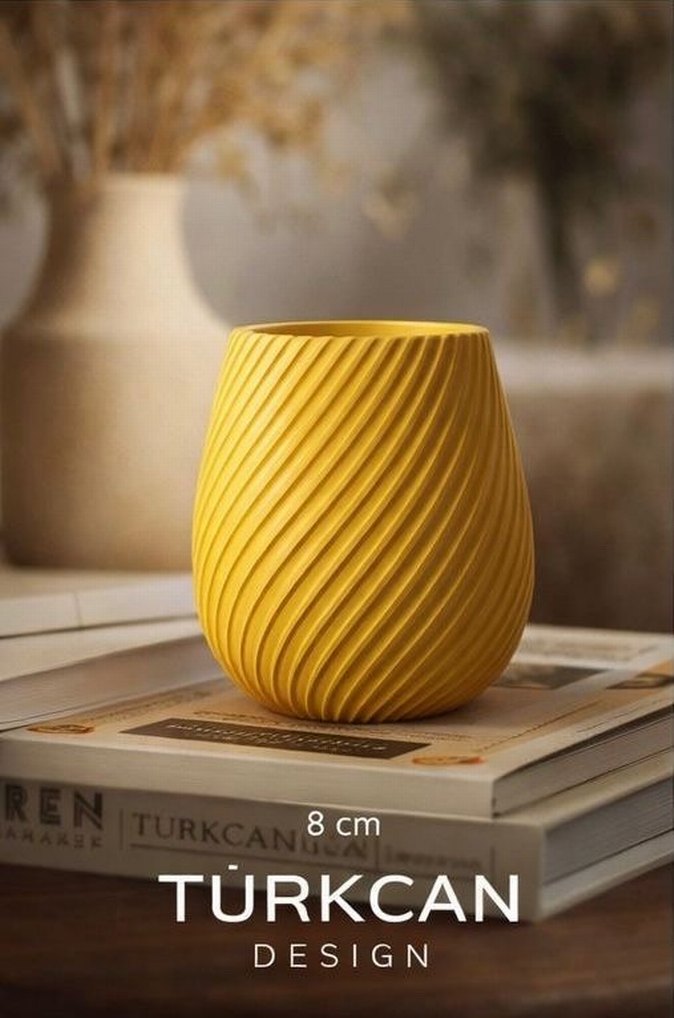 Turkcan 8 cm Pembe Vazolu Pastel Çiçek Aranjmanı - Görsel 5