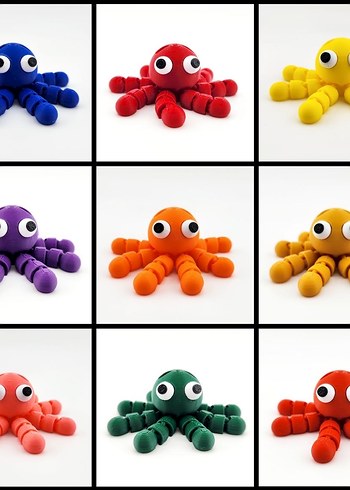 Renkli Minik Ahtapot Oyuncakları - Görsel 3