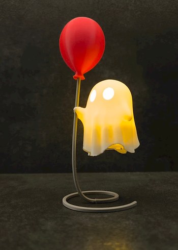 Kırmızı Balonlu Hayalet Masa Lambası - Görsel 4