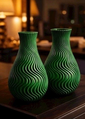 Spiral Desenli Vazo - Görsel 2