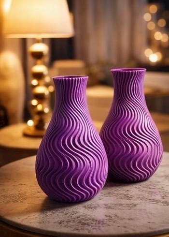 Spiral Desenli Vazo - Görsel 4