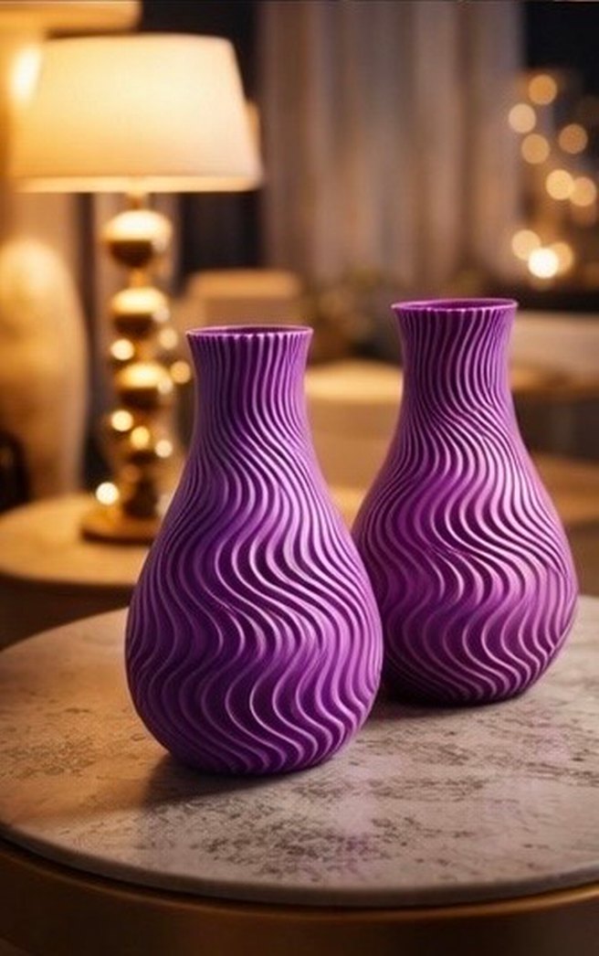 Spiral Desenli Vazo - Görsel 4