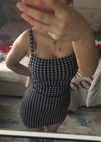 Kareli  Elbise - Görsel 2