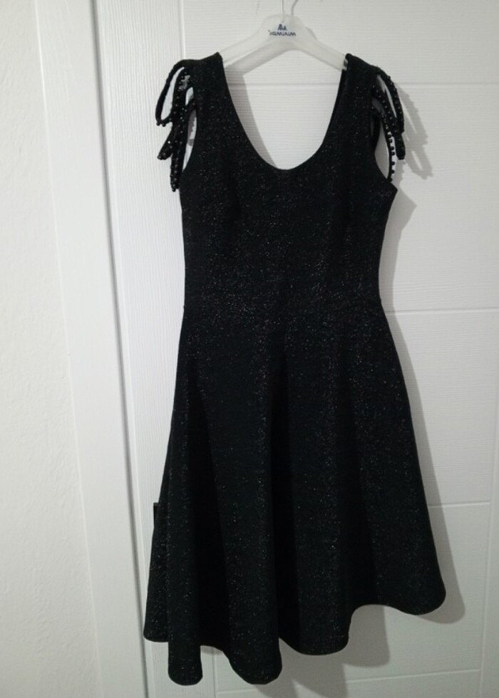 Simli mezuniyet elbisesi - Görsel 3