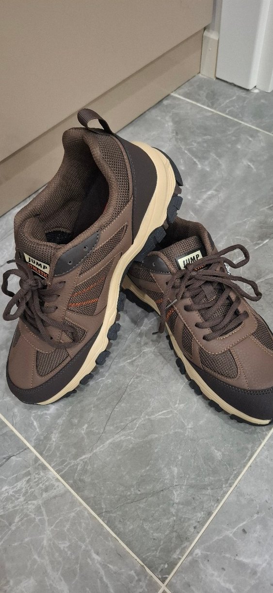 Erkek Spor Ayakkabı JUMP Velcro Kahverengi - Görsel 2