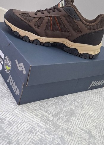 Kahverengi Erkek Outdoor Ayakkabı Velcro Detaylı