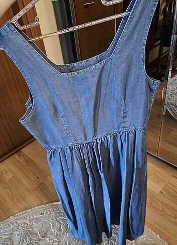 38 Beden Denim elbise