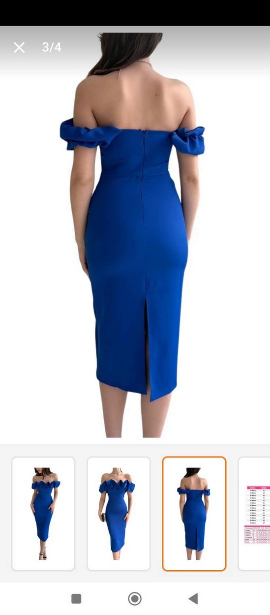 Kadın Lacivert Uzun Kalem Elbise - Görsel 3