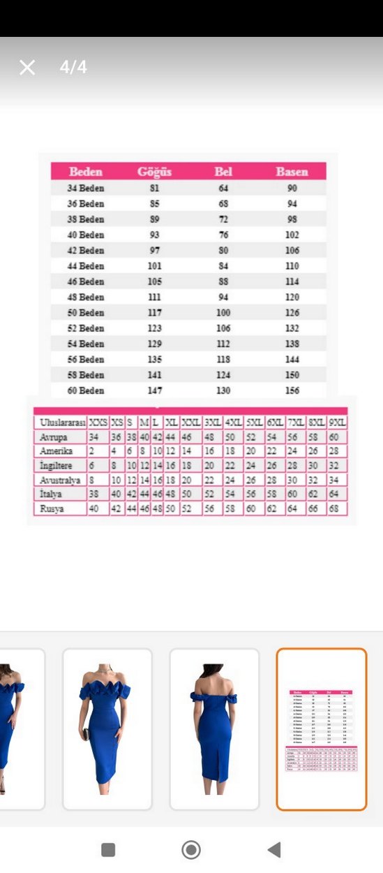 Kadın Lacivert Uzun Kalem Elbise - Görsel 4