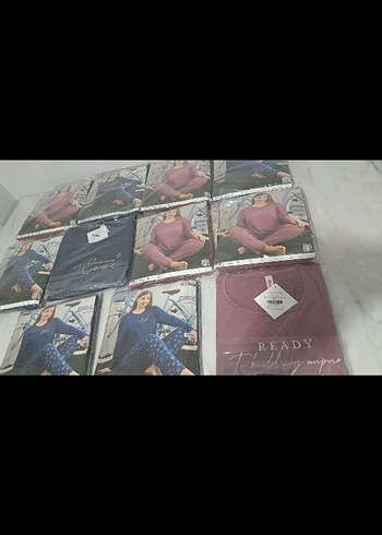 Diğer Pembe Puantiyeli Mini Kadın Pijama Takımı
