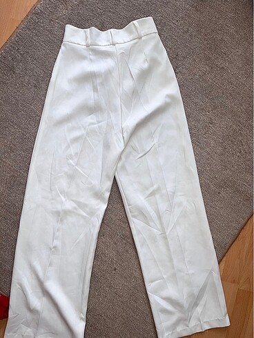 36 Beden beyaz Renk Beyaz Kumaş Pantolon