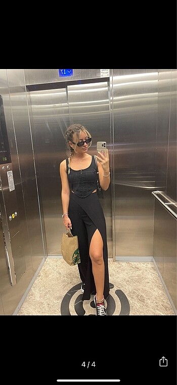 s Beden siyah Renk Siyah crop bluz