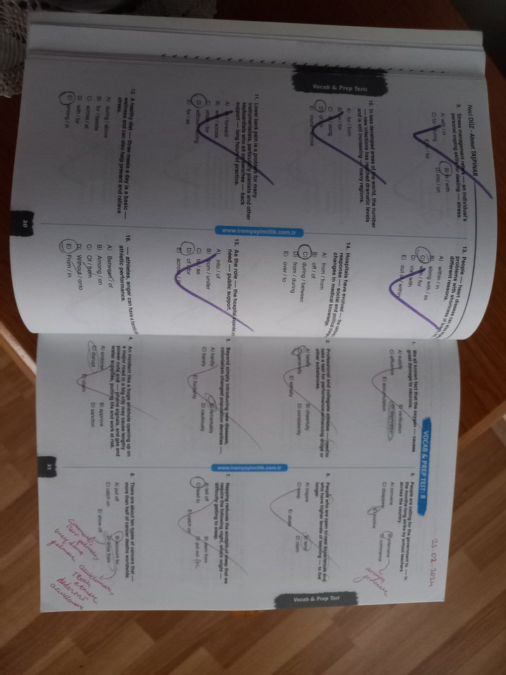YKS İngilizce Kelime ve Edat Soru Bankası - Görsel 4