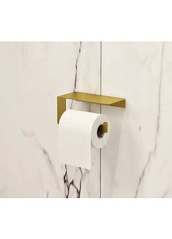Metal tuvalet kağıtlığı Gold