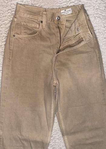 Diğer Bej Kadın Keten Regular Fit Pantolon