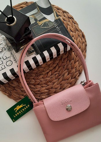 Beden pembe Renk Pembe Longchamp Fermuarlı Kadın Çanta
