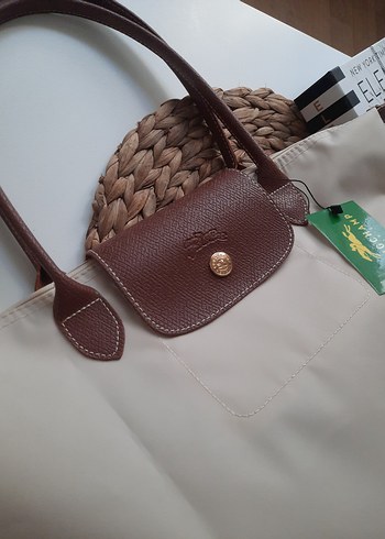 Krem Longchamp Large Le Pliage - Görsel 2
