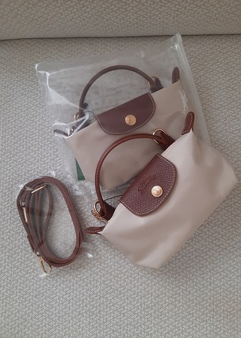 Longchamp Mini Longchamp xs Pouch krem