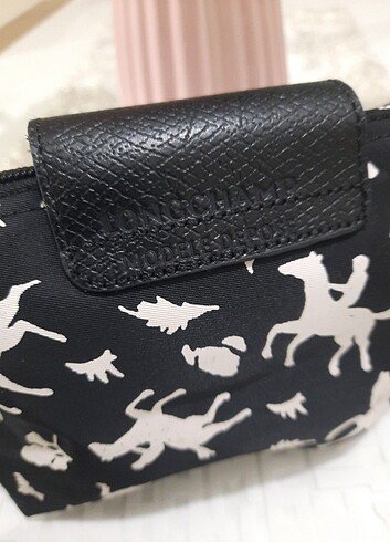  Beden siyah Renk Longchamp pouch Black Toile 