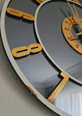 Gold Duvar Saati - Görsel 3