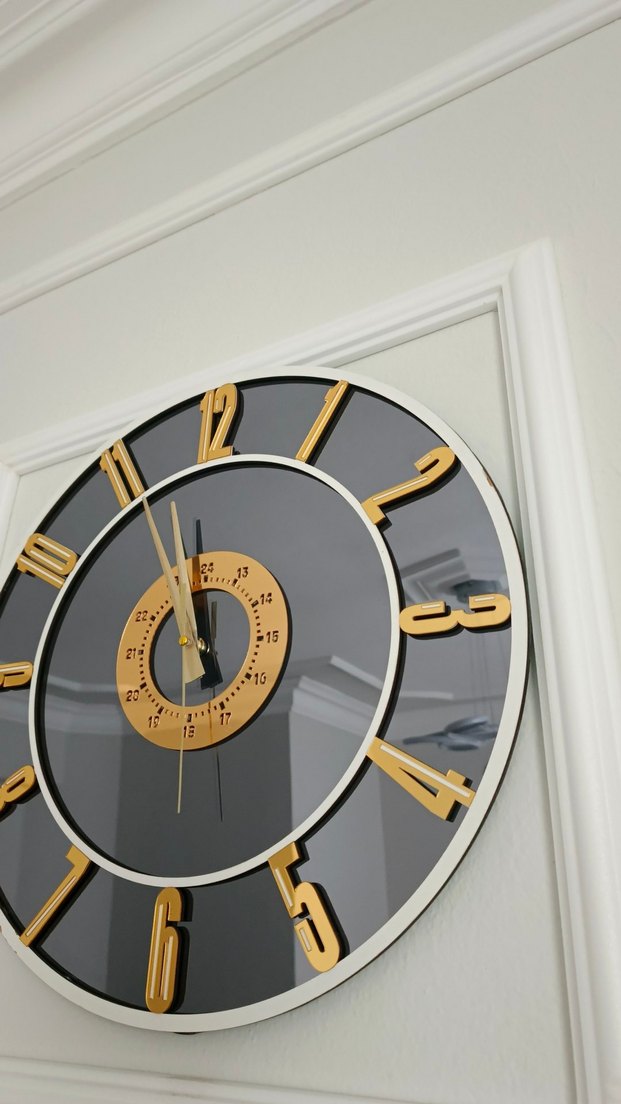 Gold Duvar Saati - Görsel 4