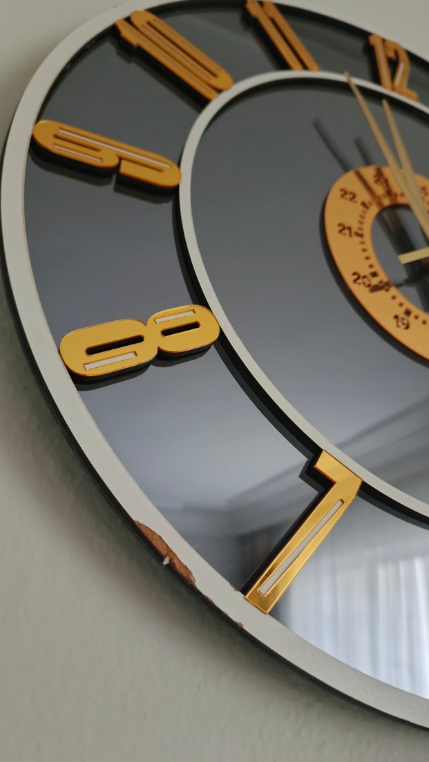 Gold Duvar Saati - Görsel 3