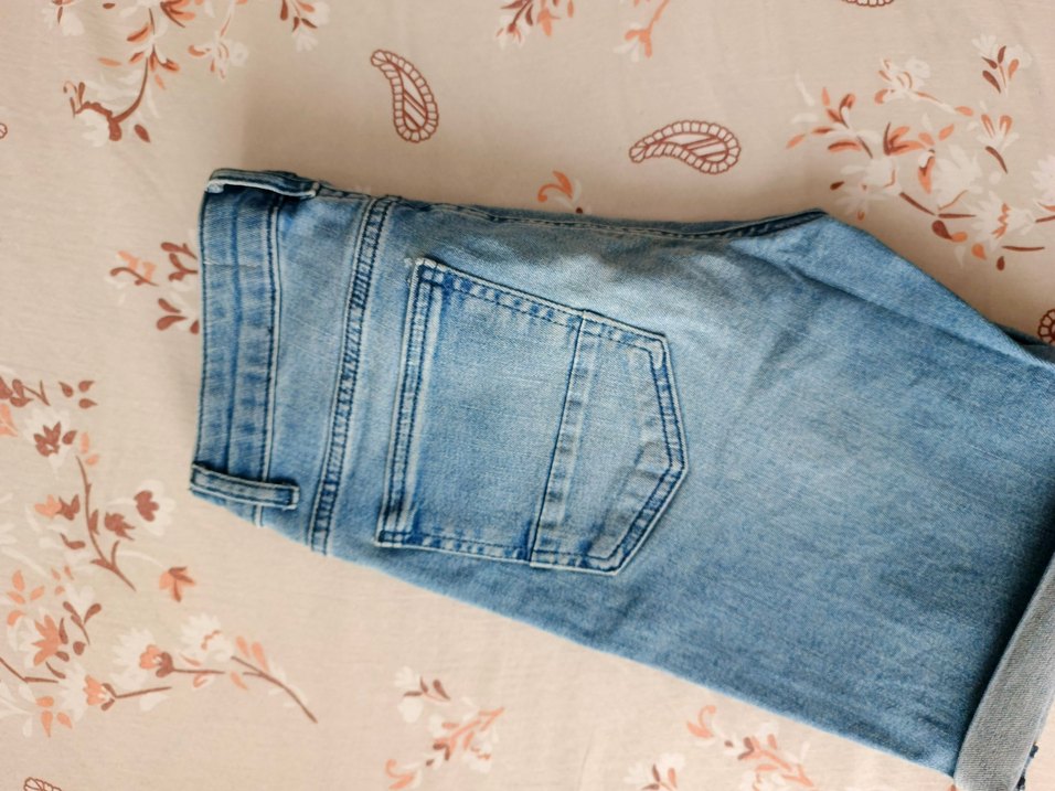 Koton Mavi Kot Şort - Görsel 2