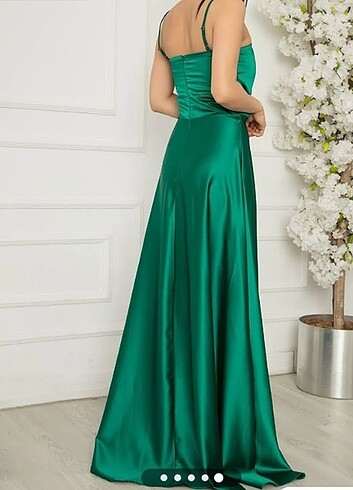 SATEN ABİYE ELBİSE - Görsel 2