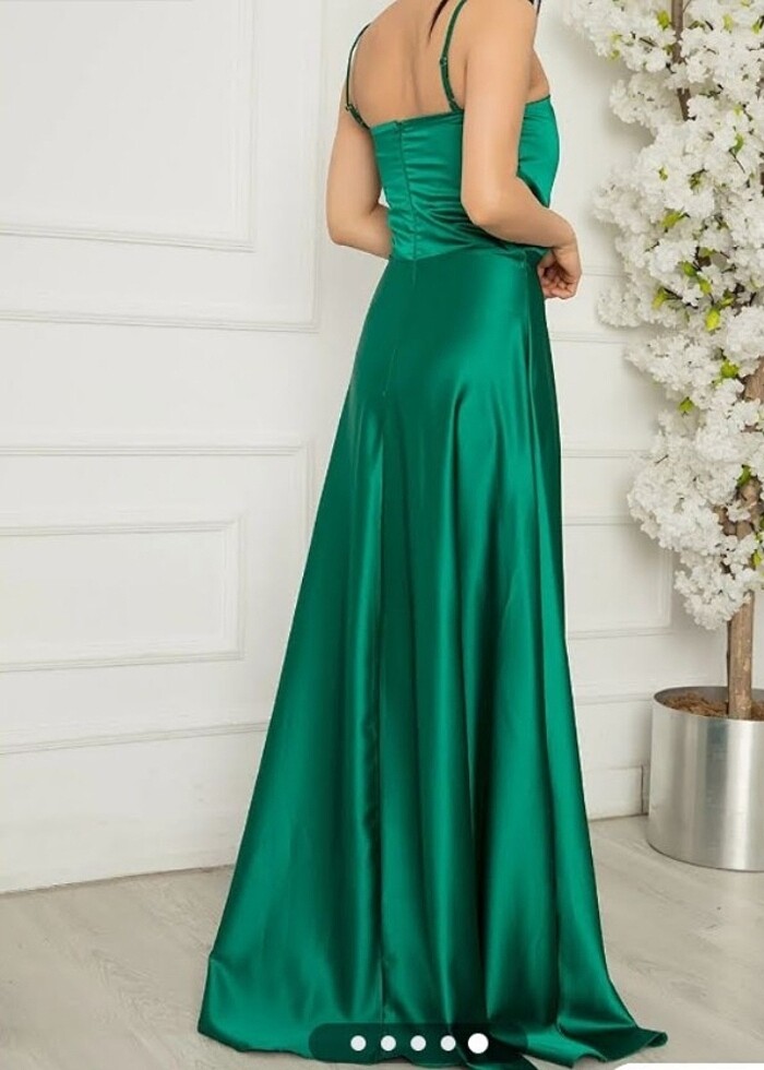 SATEN ABİYE ELBİSE - Görsel 2