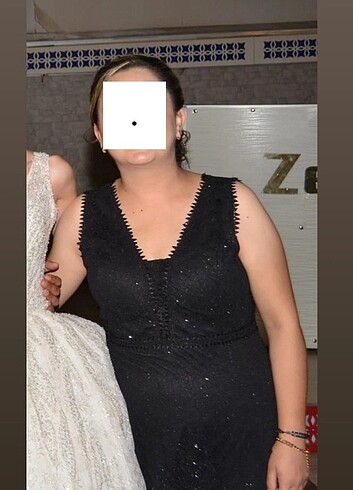 Diğer Siyah simli abiye elbise 