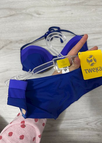 Koyu Mavi Mini Bikini, Kemer Detaylı - Görsel 2