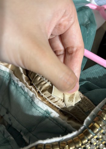 Uzun Nakışlı Vintage Kadın Abiye Elbise - Görsel 7