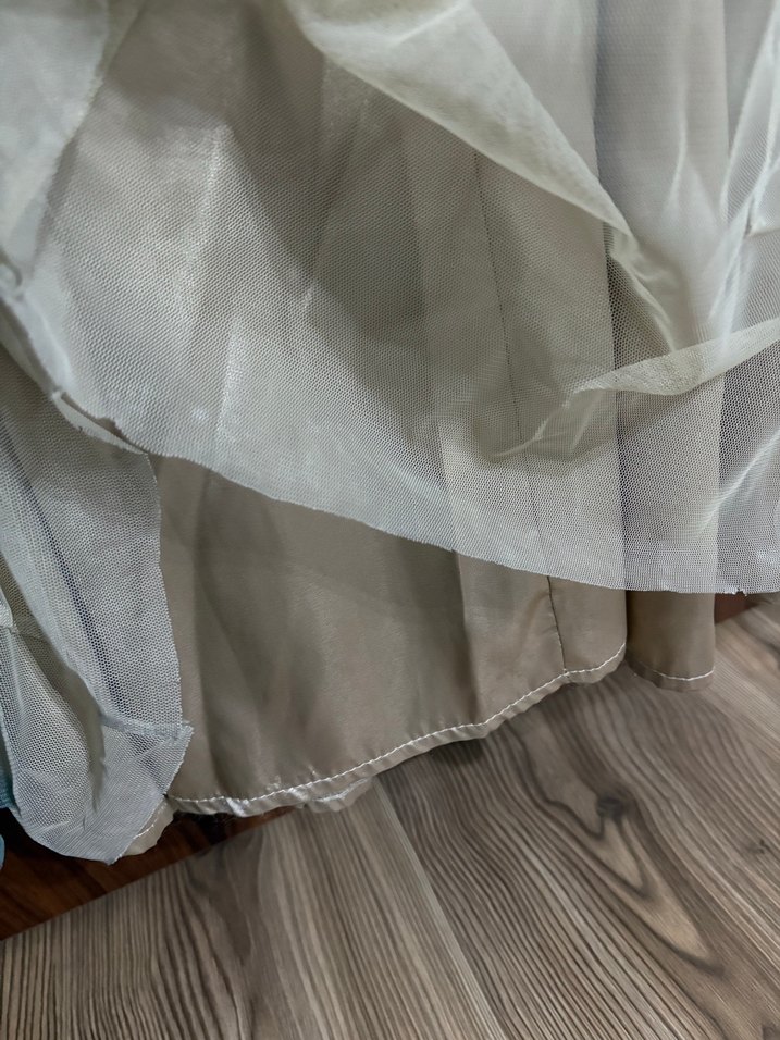 Uzun Nakışlı Vintage Kadın Abiye Elbise - Görsel 5