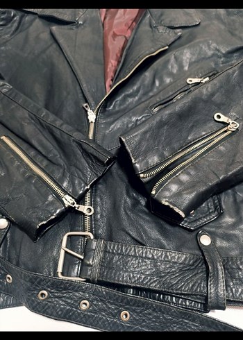 Motorcu Deri Ceket - Görsel 4