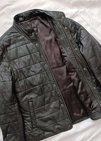 l/xl Beden siyah Renk Derimod deri mont