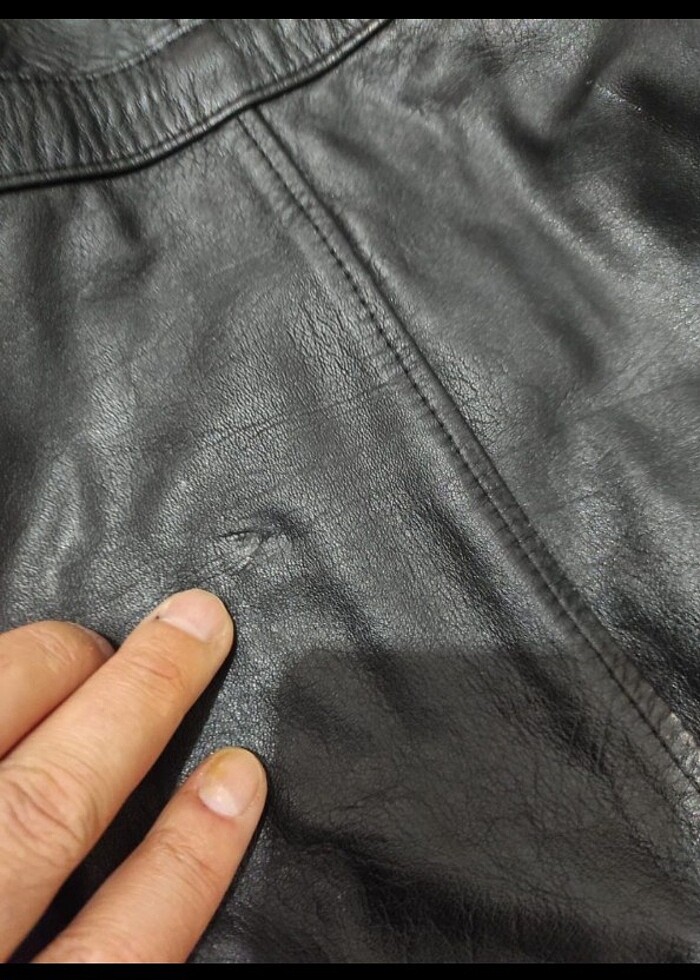 Amerikan Vintage Deri Ceket - Görsel 4