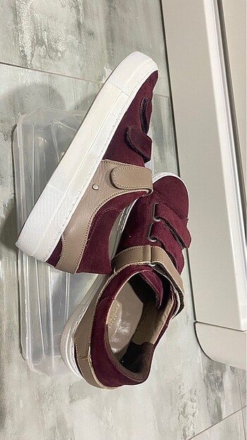 Shoes & More BORDO SPOR AYAKKABI