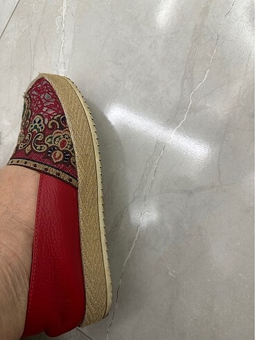 40 Beden kırmızı Renk Kemal tanca loafer