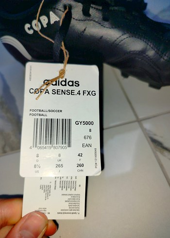 42 Beden siyah Renk ADİDAS COPA SENSE.4 FXG KRAMPON