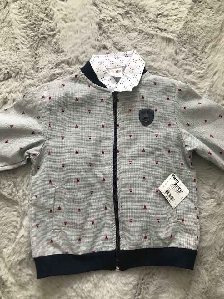 Erkek Çocuk Fermuarlı Ceket 3 lü takım - Görsel 2