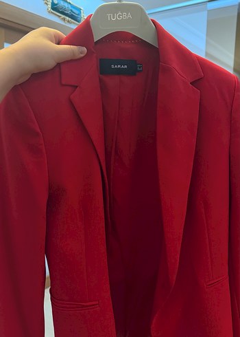Sarar Kirmizi Sakar Blazer Ceket