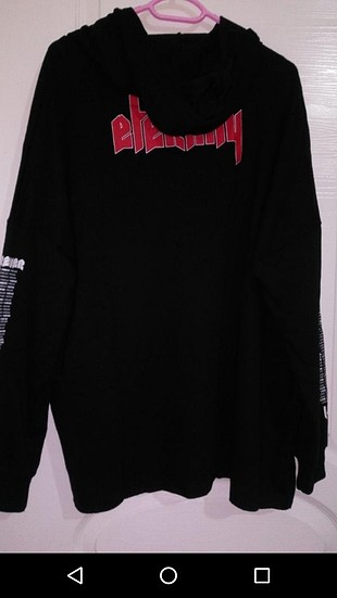 siyah goth sweatshirt