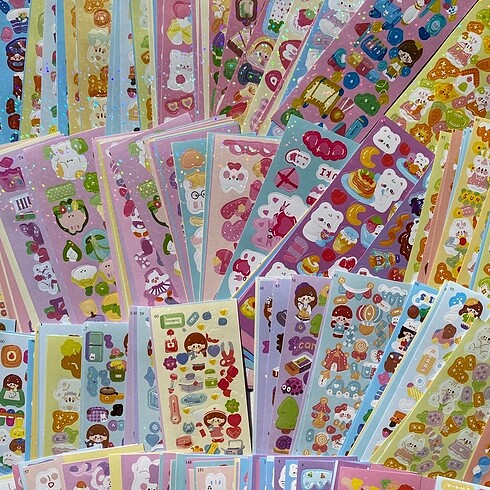 5 sayfa Hologramlı sticker