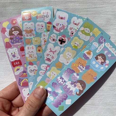  5 sayfa Hologramlı sticker