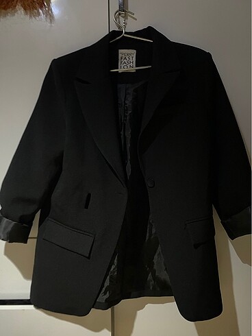 Siyah blazer çeket